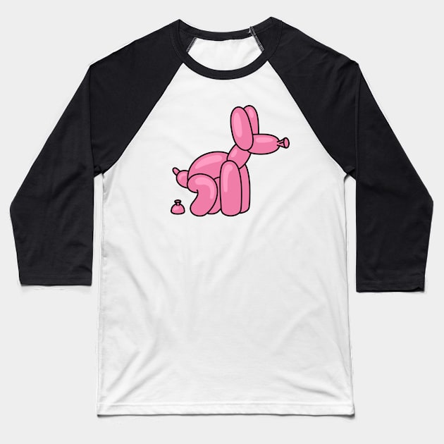 Balloon Dog Baseball T-Shirt by taufikrizkyy